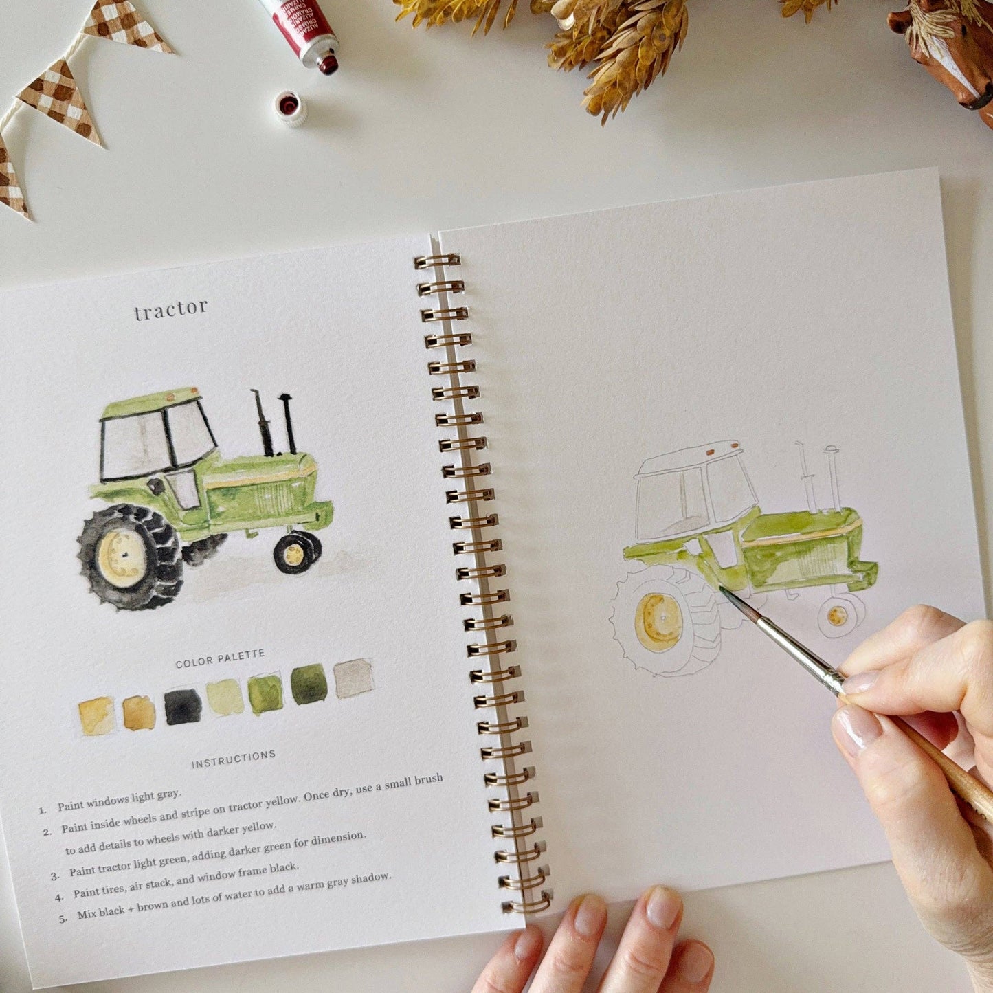 Watercolor Workbook - Farm