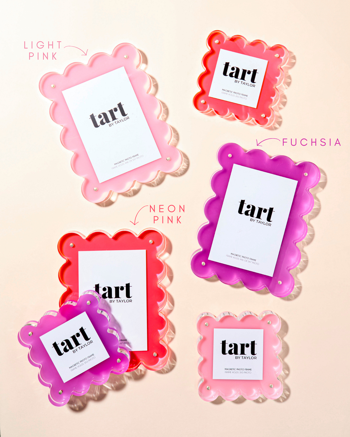 Acrylic Picture Frame - Neon Pink