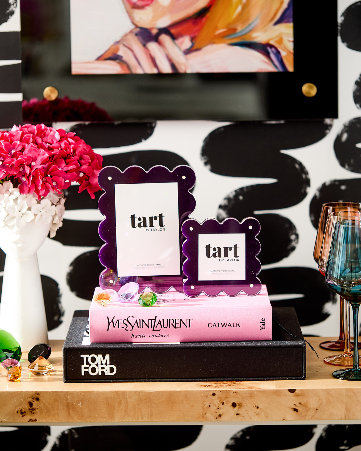 Mini Acrylic Picture Frame - Plum