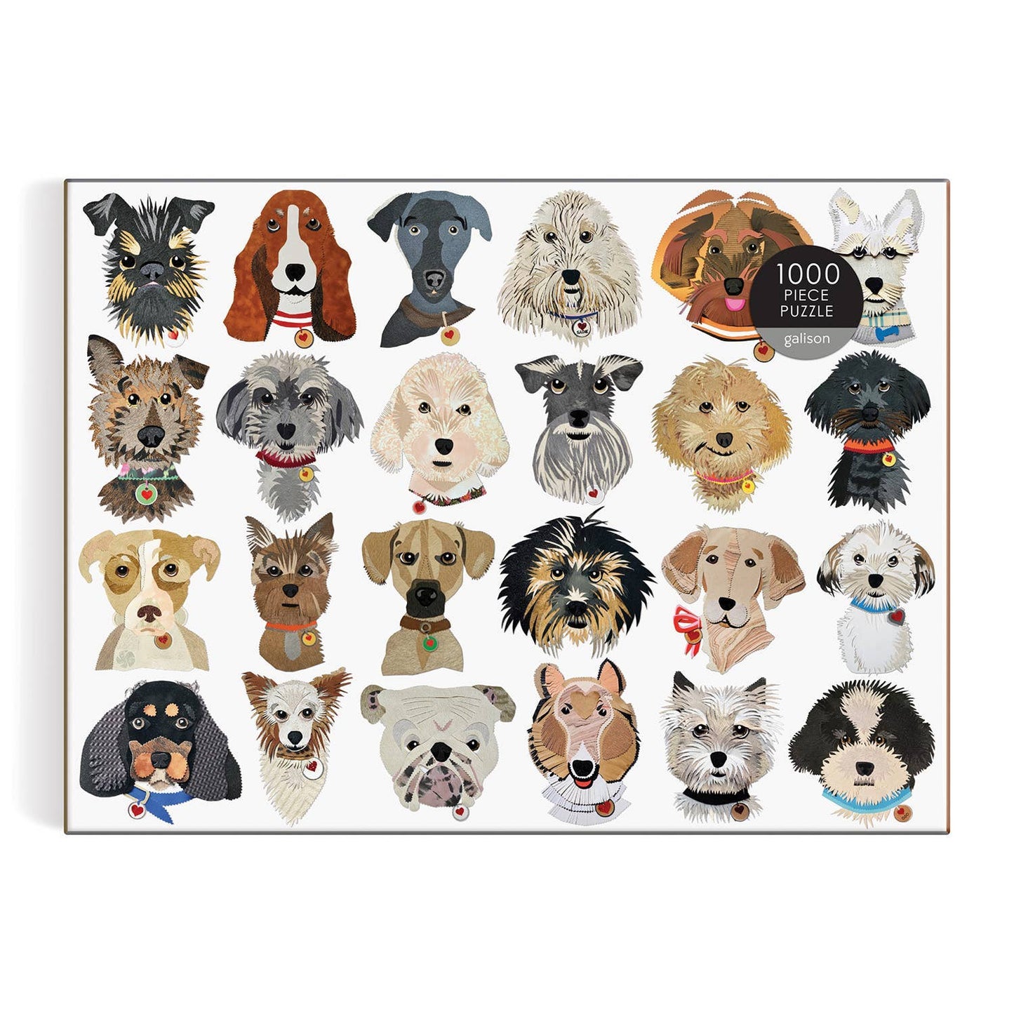 1000 Piece Puzzle - Paper Dogs