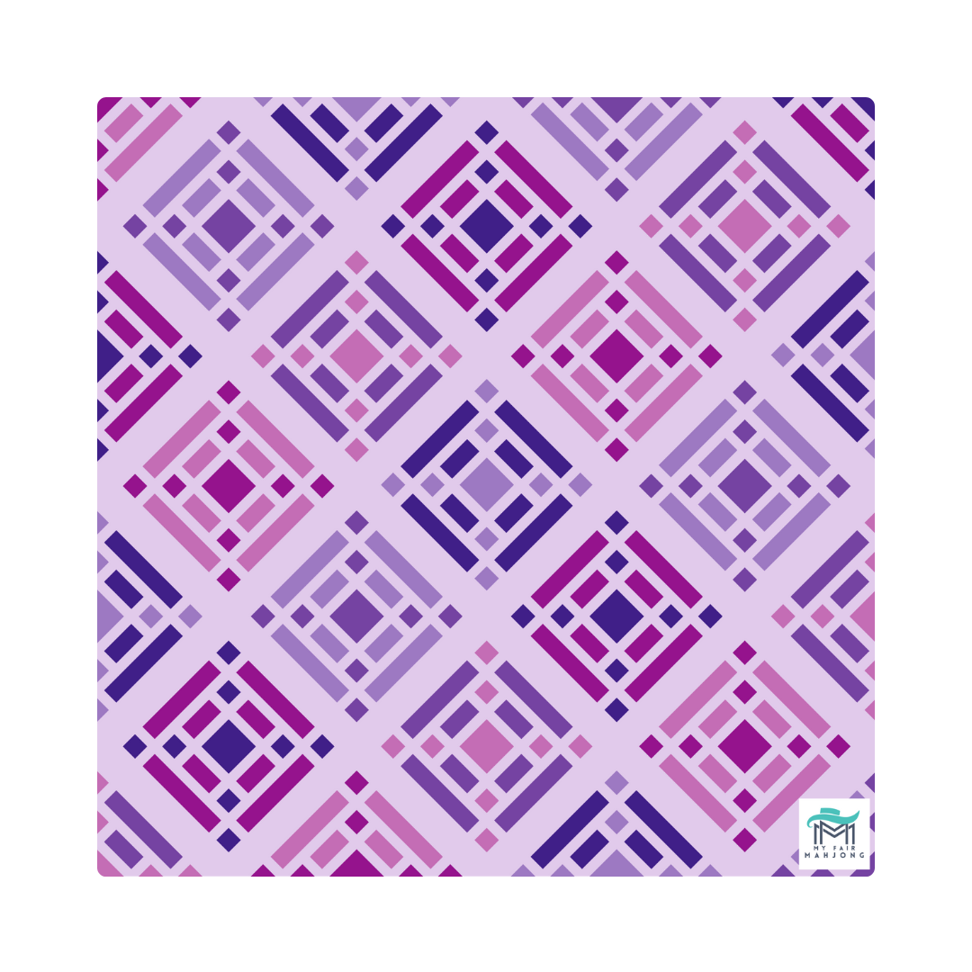 Mahjong Mat - 33" x 33"- Brightside Pink