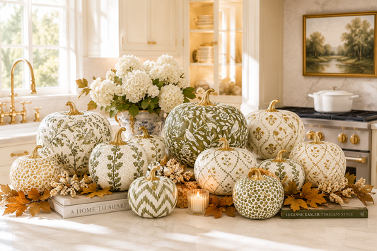 8" Pumpkin - Gold Garden Trellis