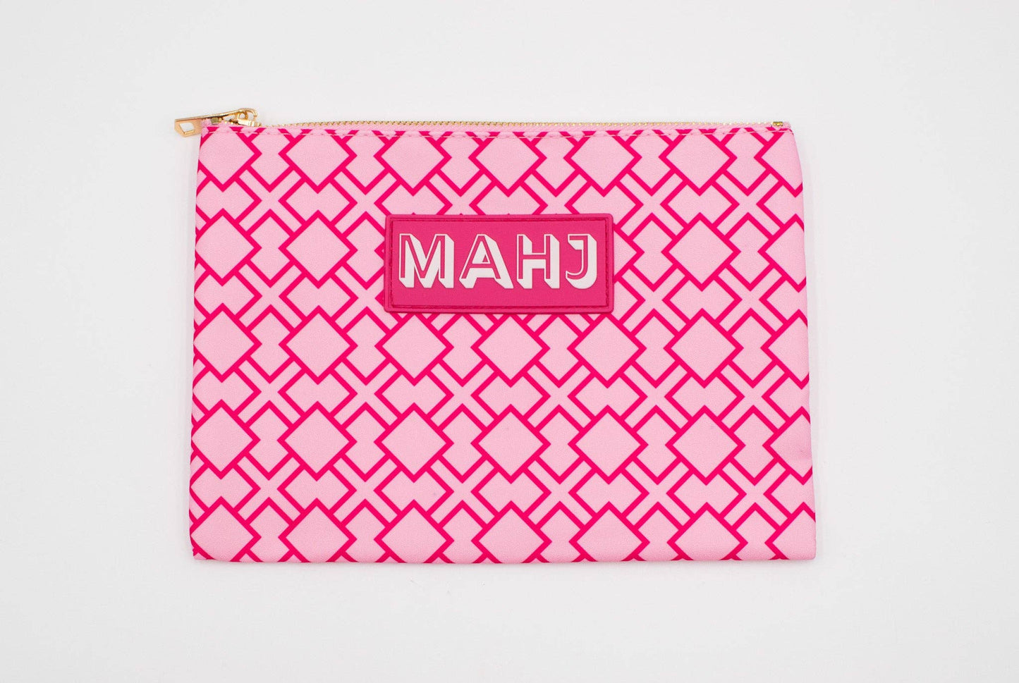 Premium Mahjong Card & Accessory Bag - Arrows- Red