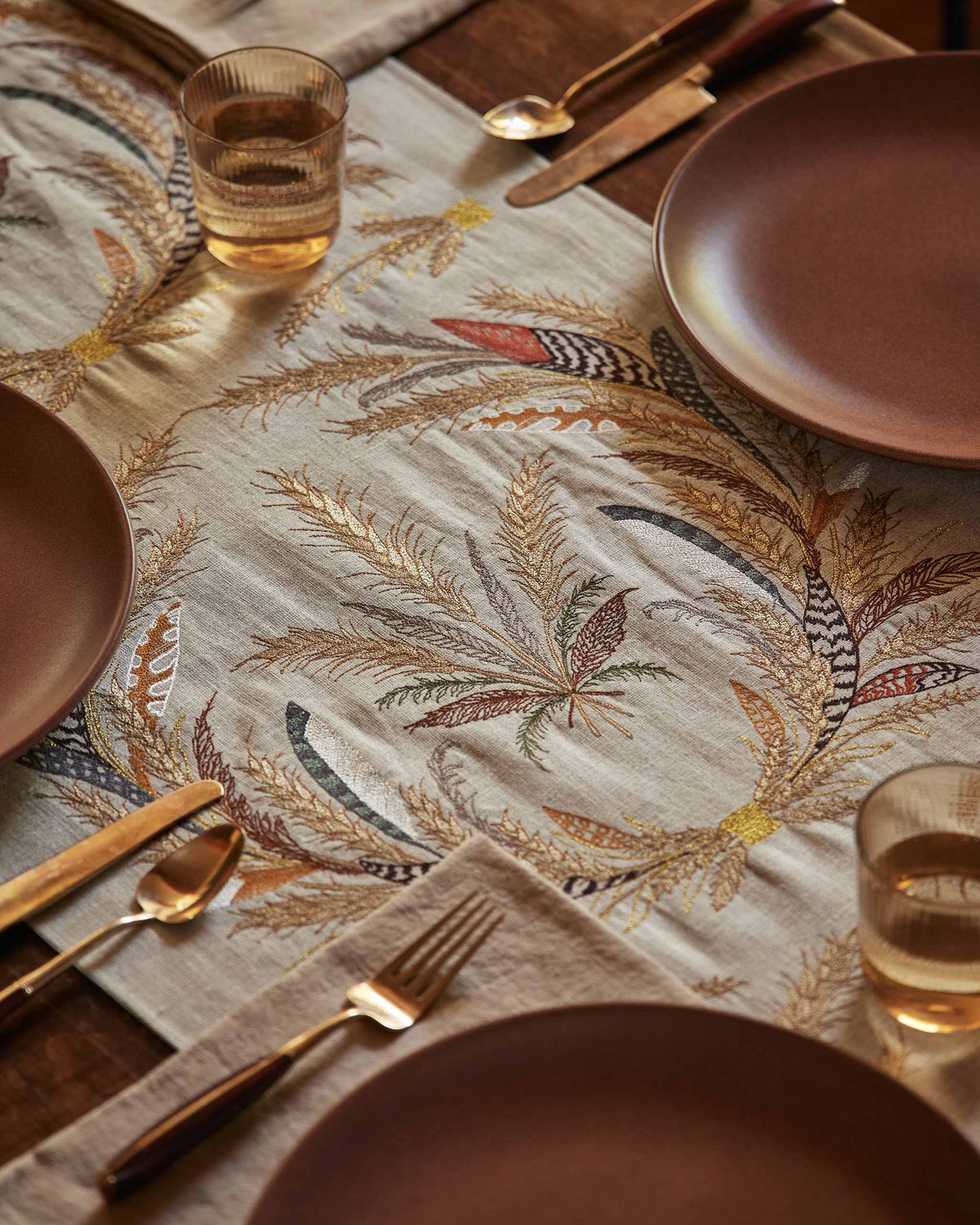 Wheat Harvest Table Runner: 76" × 18"