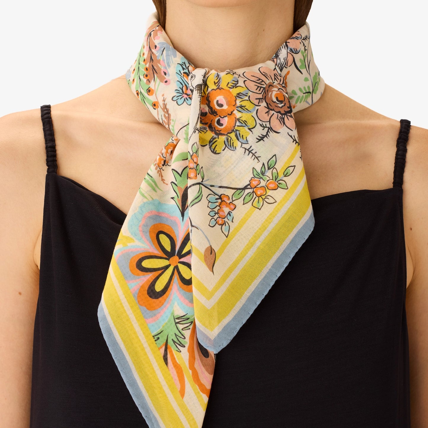 Square Scarf 70 - Pagode - Green