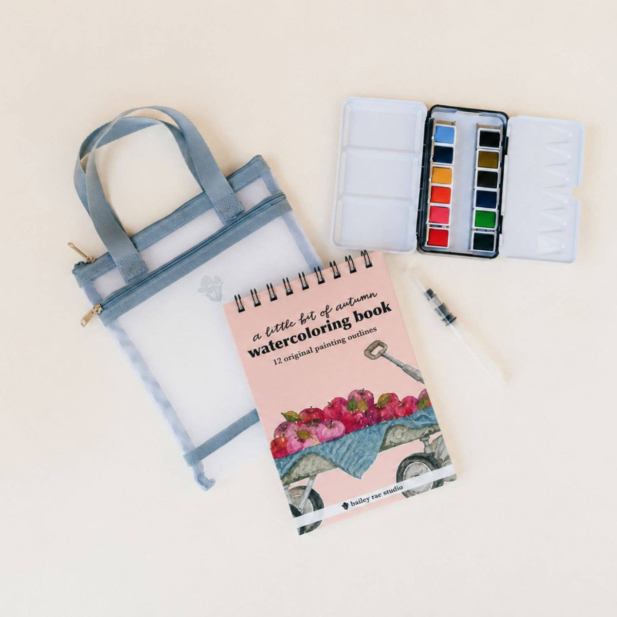 Mini Watercoloring Book -  A little bit of autumn