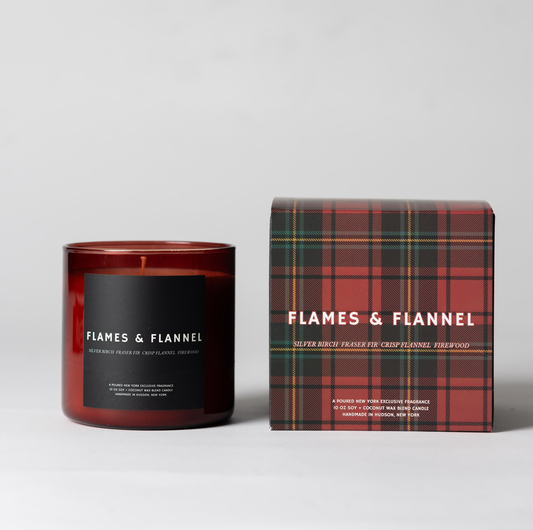 10oz Soy Wax Candle - Flames & Flannel