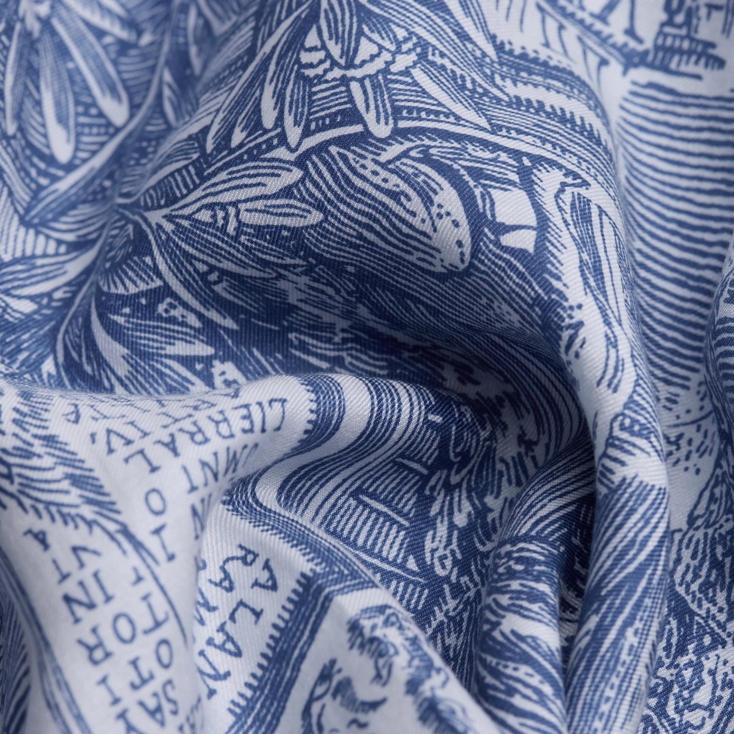 Square Scarf 65 - Piranesi - Blue