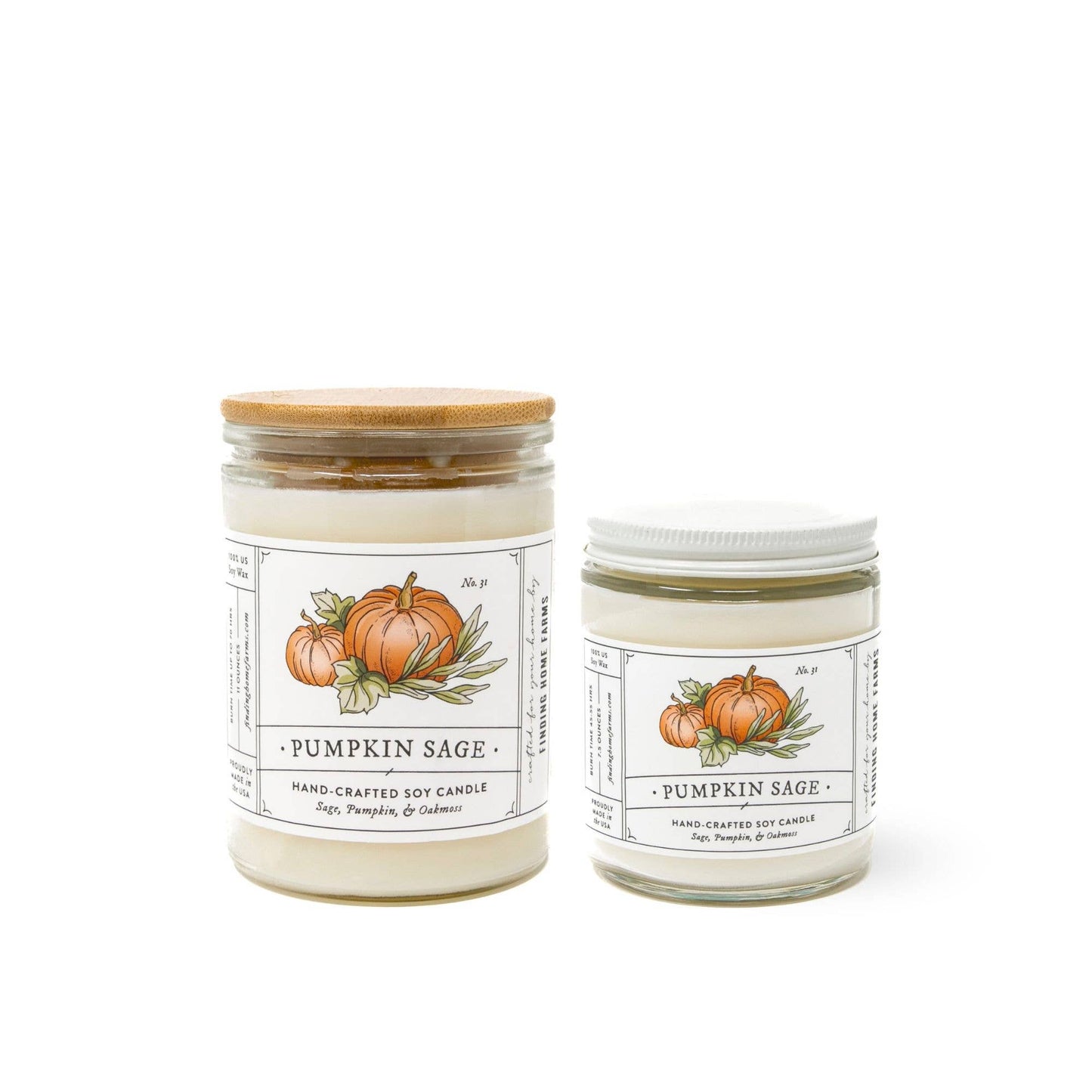 11oz Jar Soy Candle - Pumpkin Sage