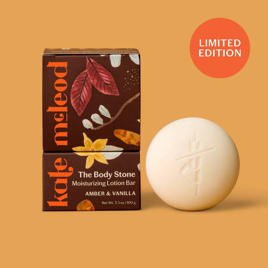 Deep Moisturizing Lotion Bar - Amber & Vanilla Body Stone