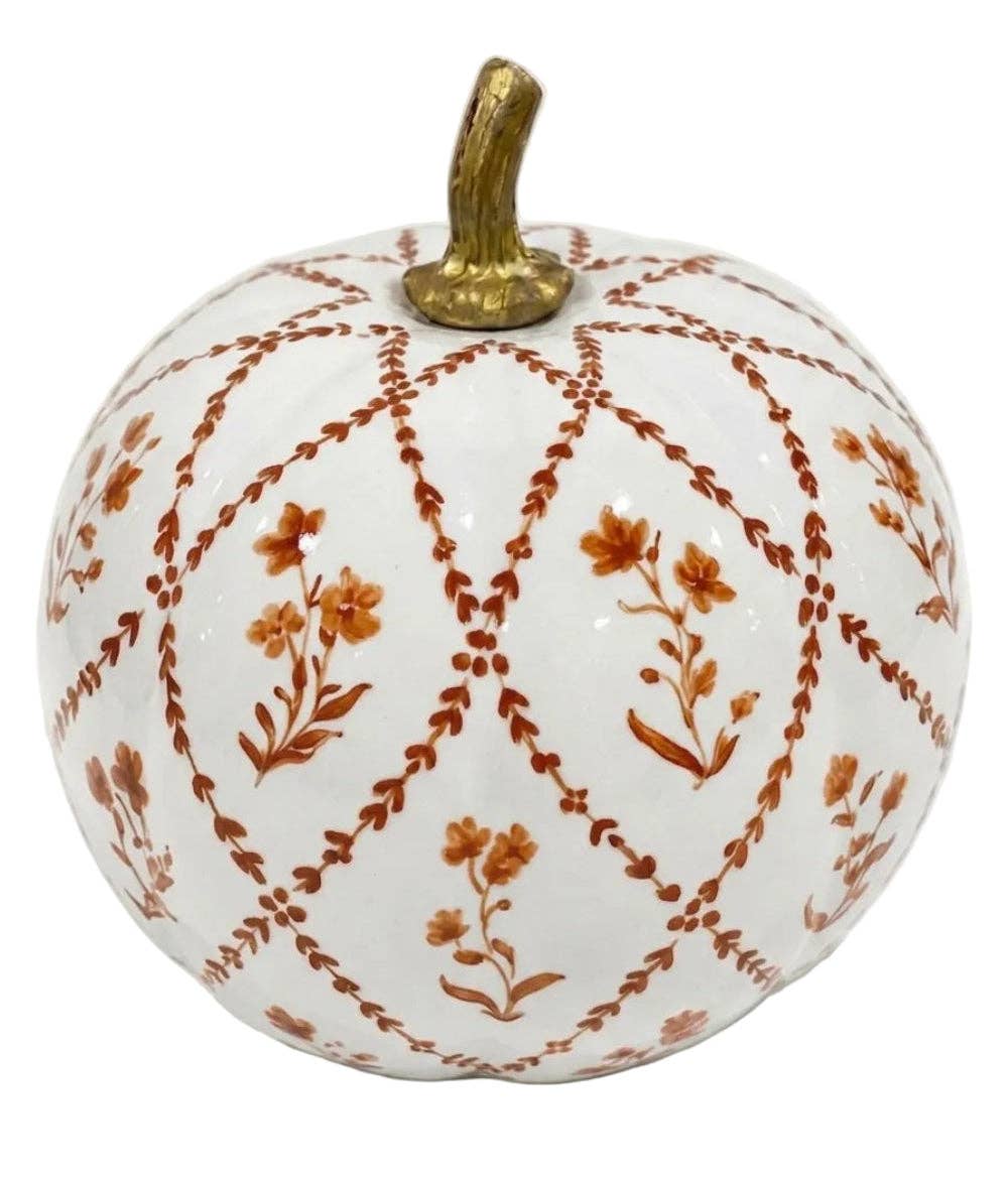 6" Pumpkin - Rusty Red Garden Trellis