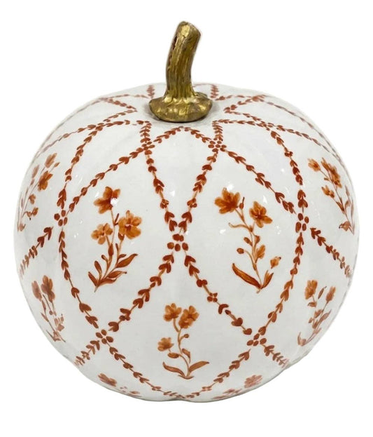 6" Pumpkin - Rusty Red Garden Trellis
