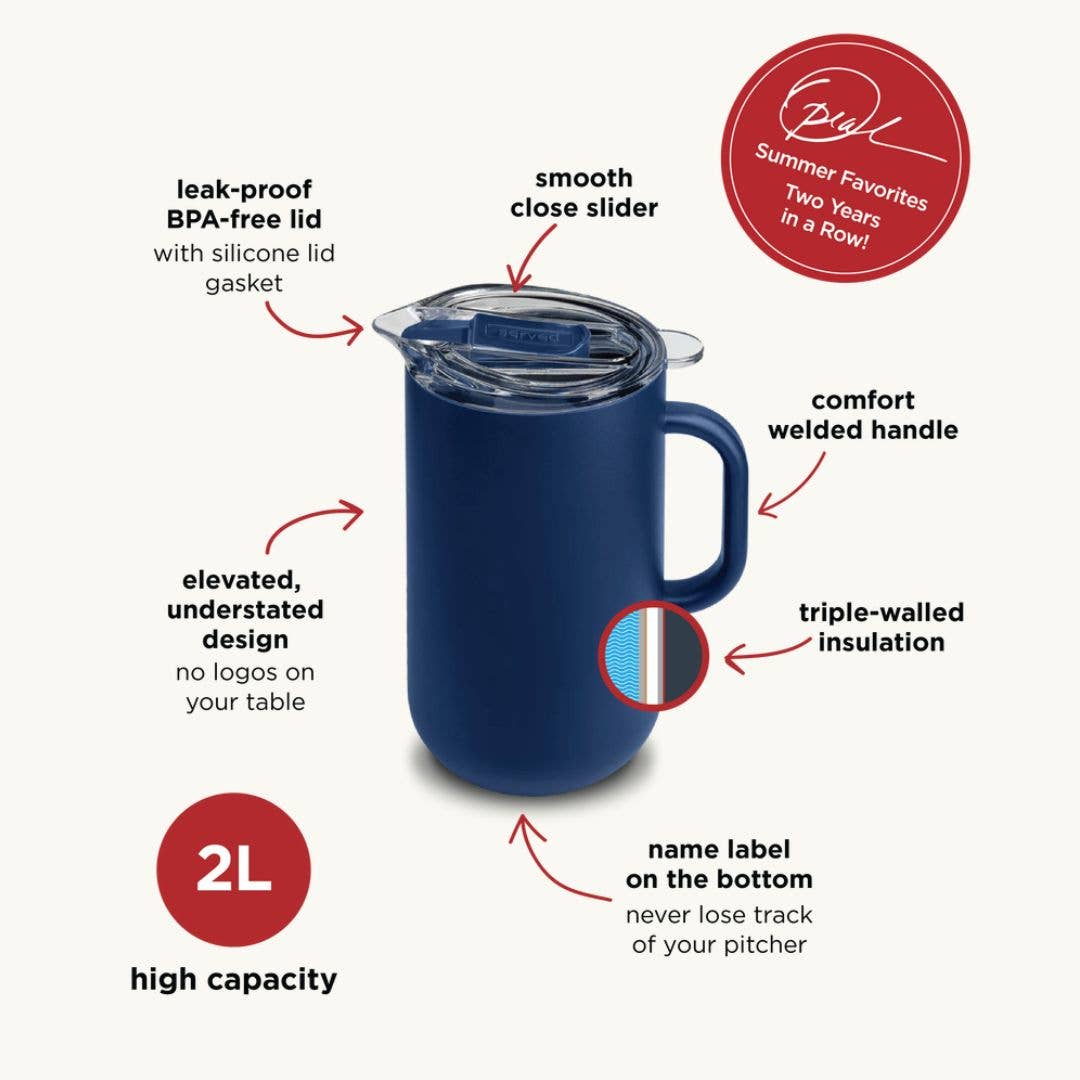 Vacuum-Insulated Pitcher in Watermelon - 2L
