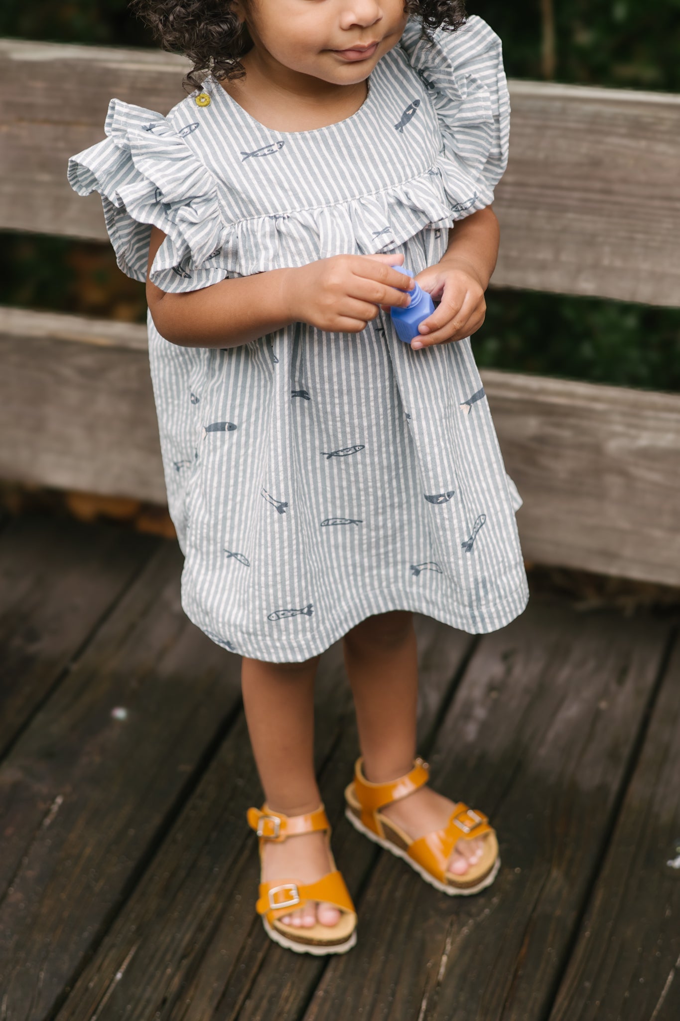 Seersucker Dress - Petite Sardine