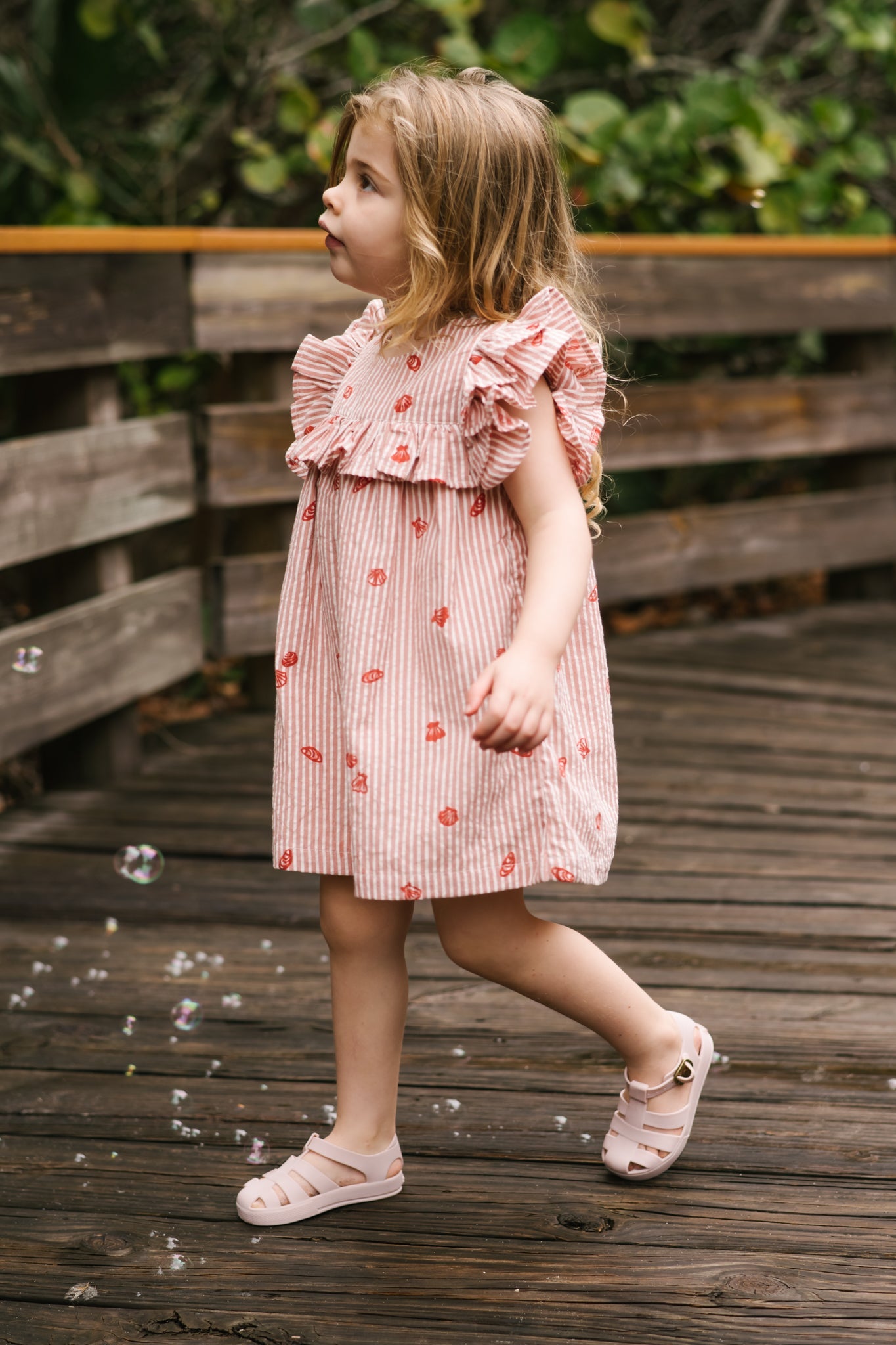 Seersucker Dress - Shell Belle