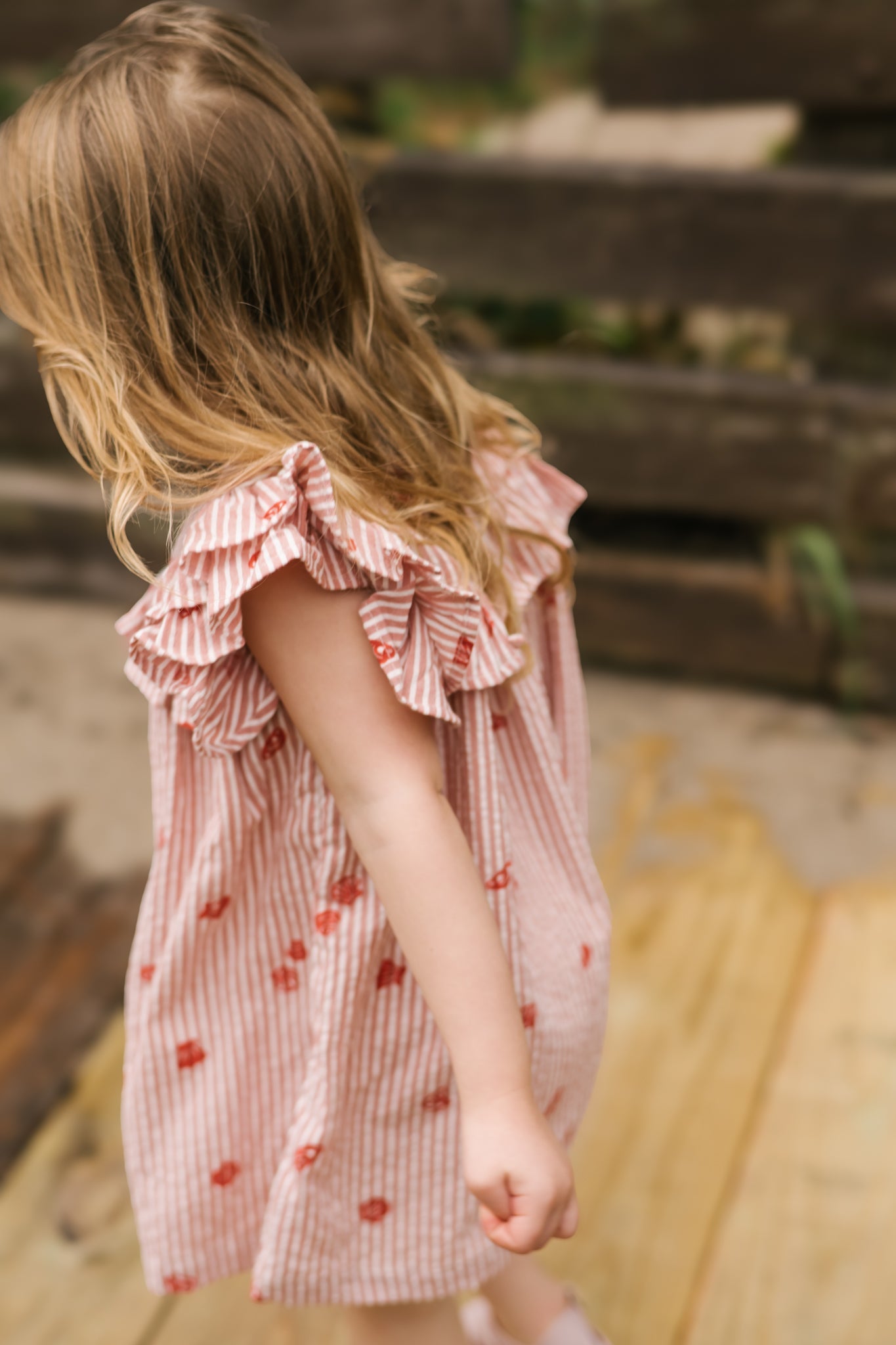 Seersucker Dress - Shell Belle