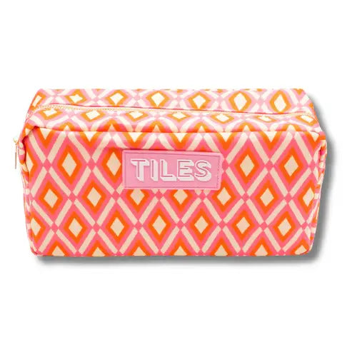 Premium Mahjong Tile Bag - Diamond-Orange