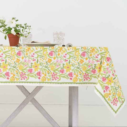 60"x120" 70s Flower Tablecloth