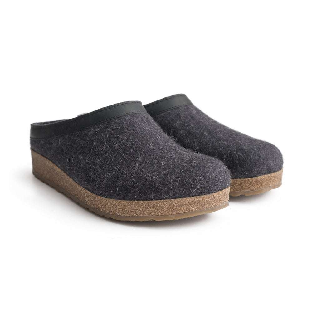 Haflinger Men's GZL Clog - Charcoal