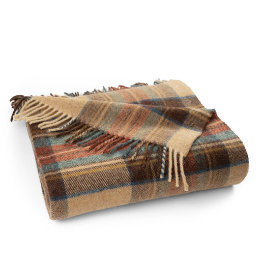 Highland Tweeds Shetland Lambs Wool Throw - Antique Dress