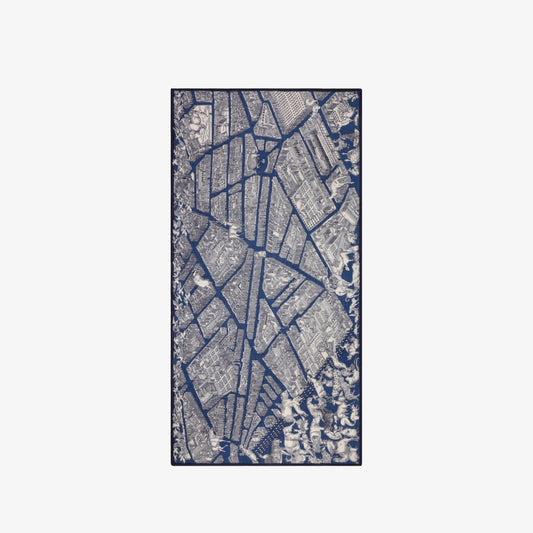 Turgot Scarf - Dark Blue, 100 x 190 cm