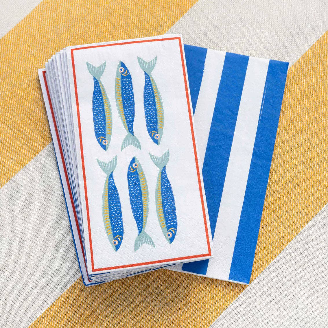 Lunch Paper Napkins - Fish - Pack of 16