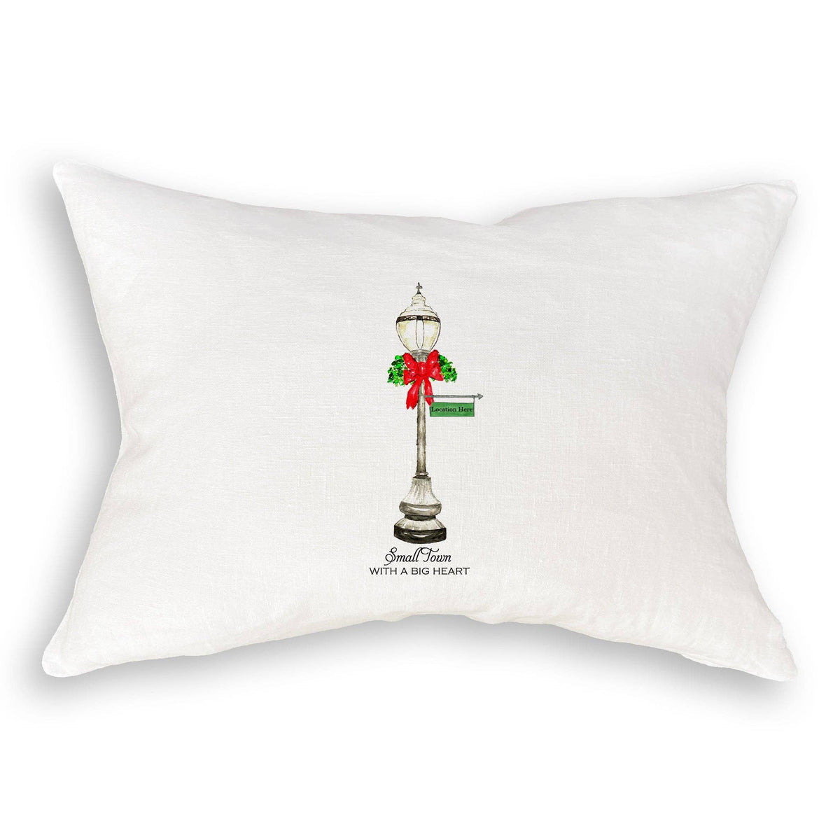Hand Towel - Chargin Falls - Christmas Street Light - Natural