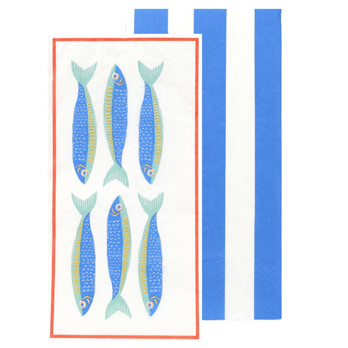 Lunch Paper Napkins - Fish - Pack of 16