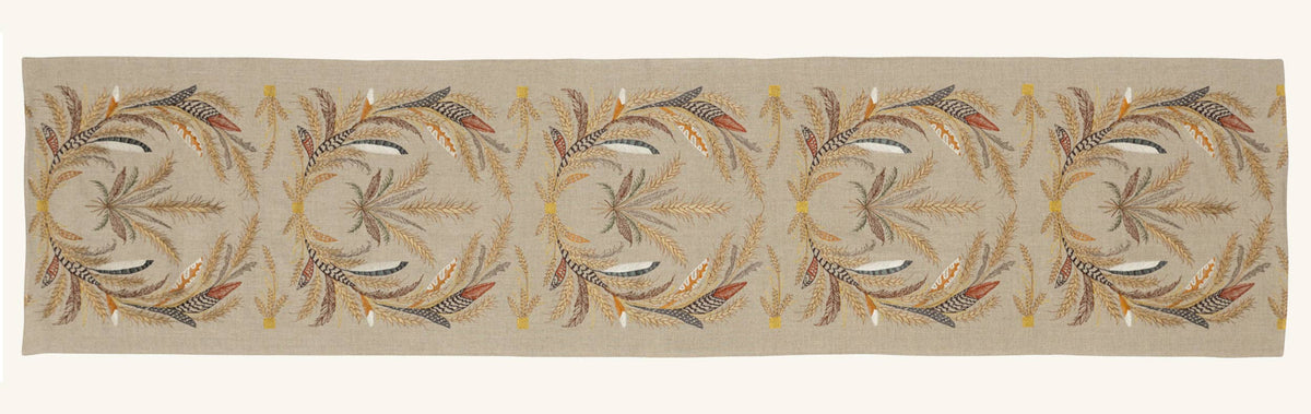 Wheat Harvest Table Runner: 76" × 18"