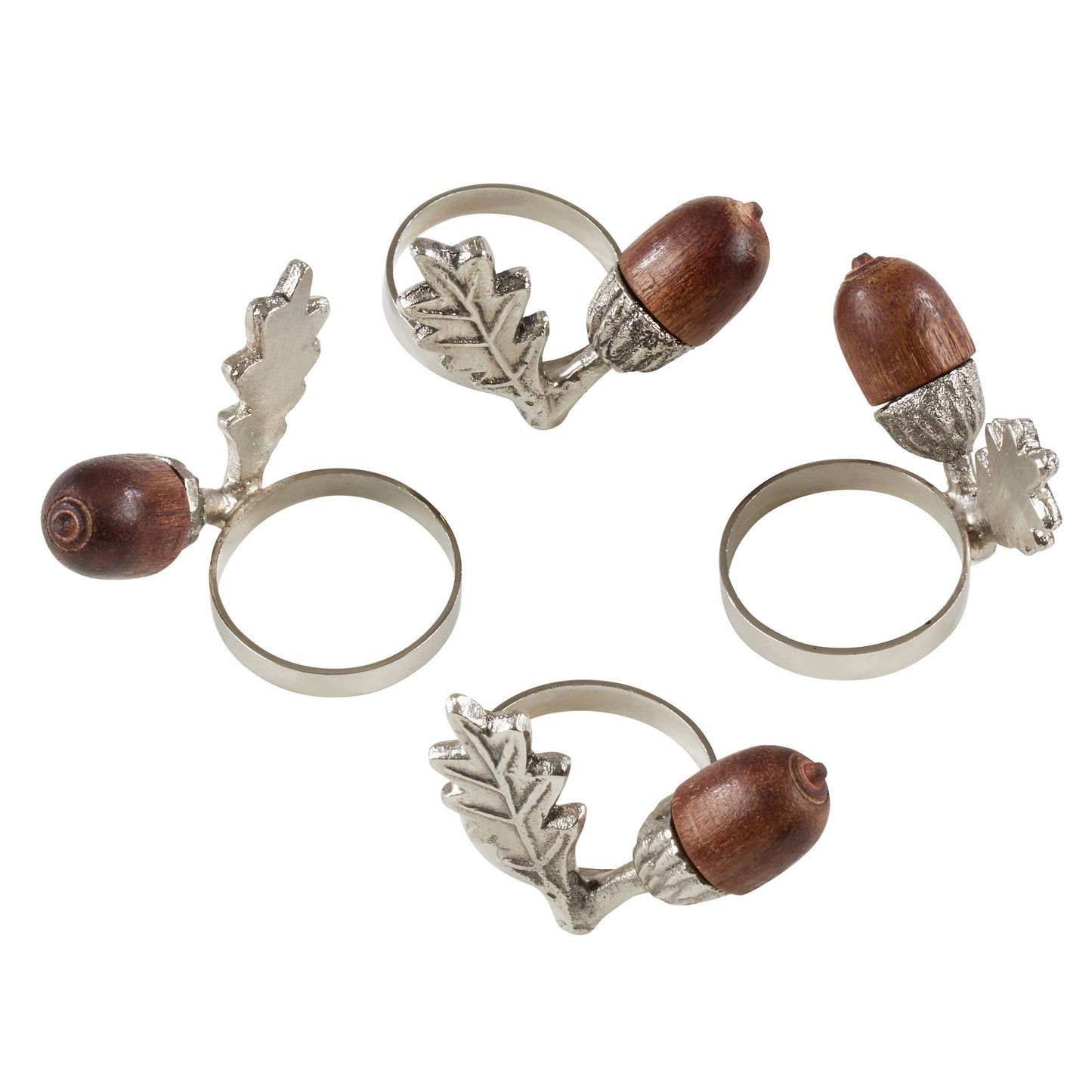 Acorn Napkin Ring: Silver
