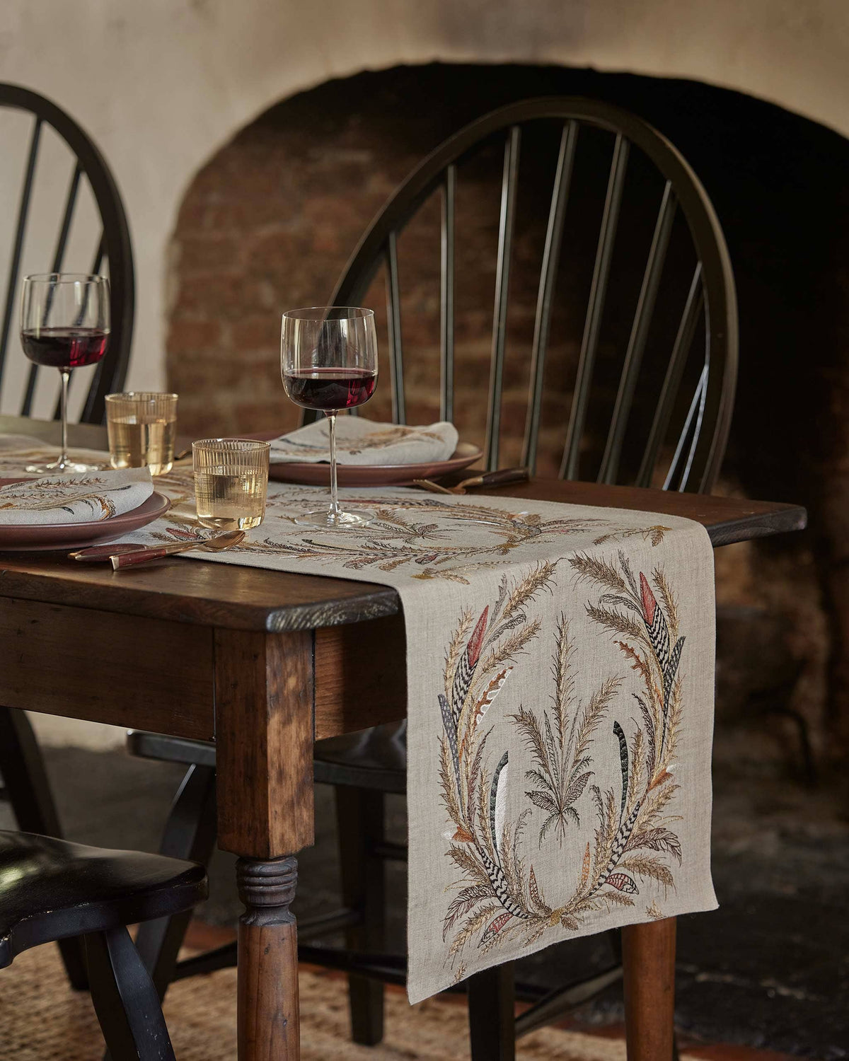 Wheat Harvest Table Runner: 76" × 18"