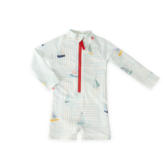 Swimsuit Long Sleeve One-Piece - Set Sail