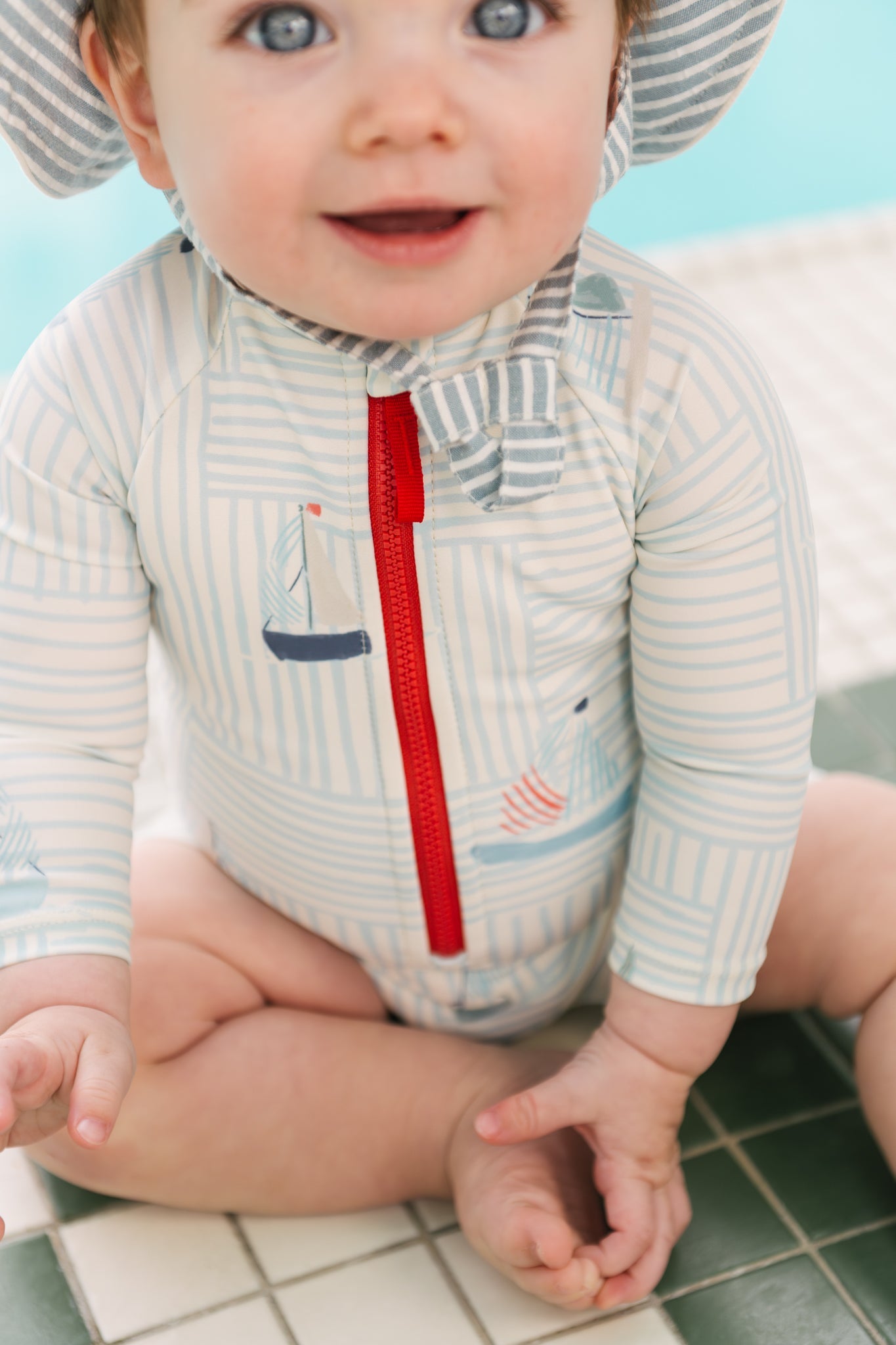 Swimsuit Long Sleeve One-Piece - Set Sail