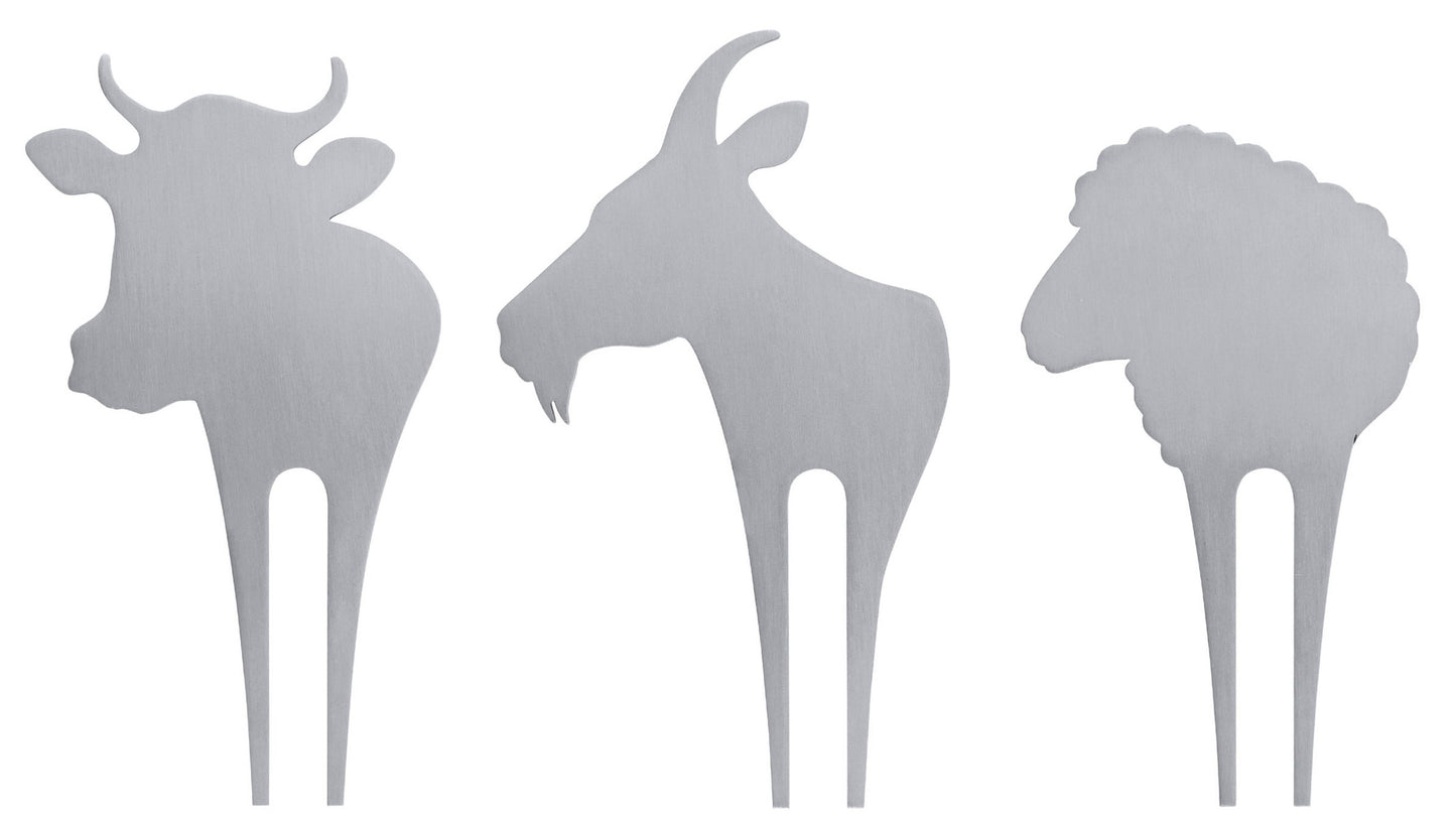 Swissmar Cheese Picks: Cow, Goat and Sheep Set