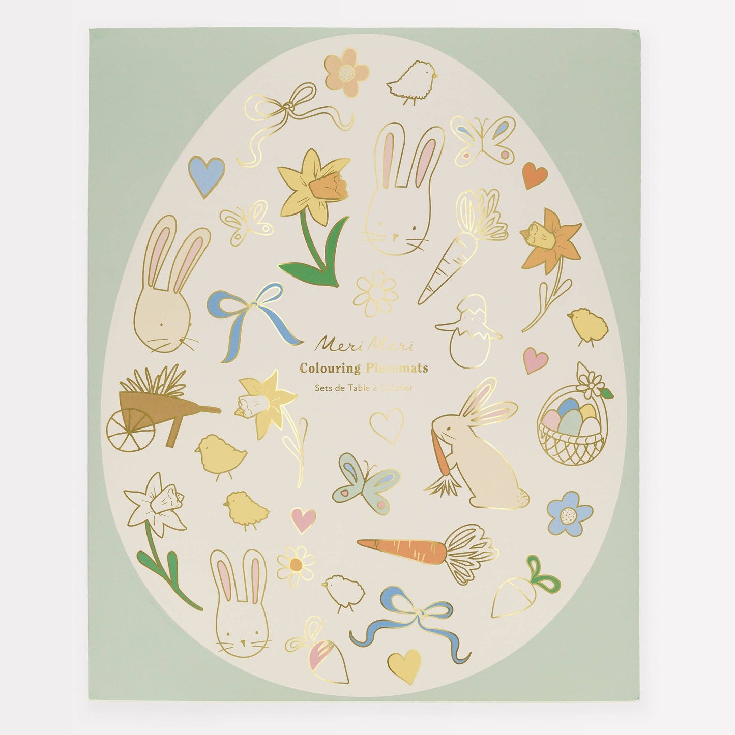 Pack of 8 Coloring Paper Easter Placemats