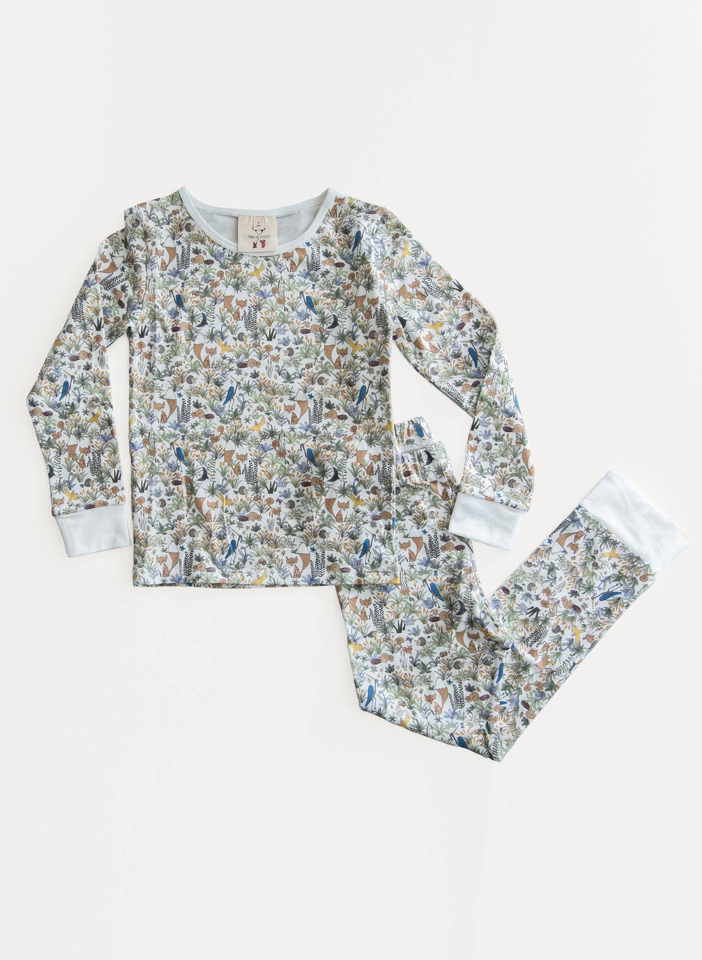 The Two Piece Pajama  Set - Foxy Forest