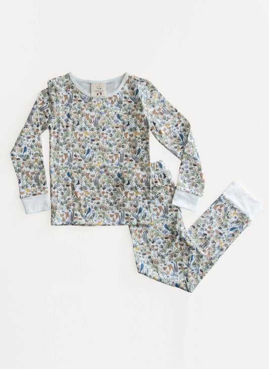 The Two Piece Pajama  Set - Foxy Forest
