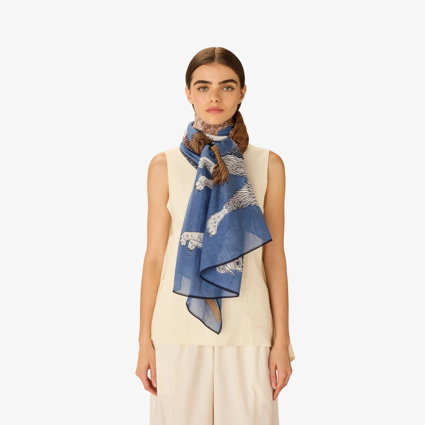Scarf 100 - Toutou - Blue