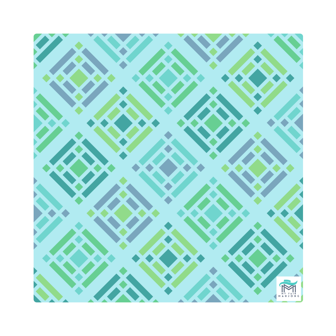 Mahjong Mat - 33" x 33"- Brightside Pink