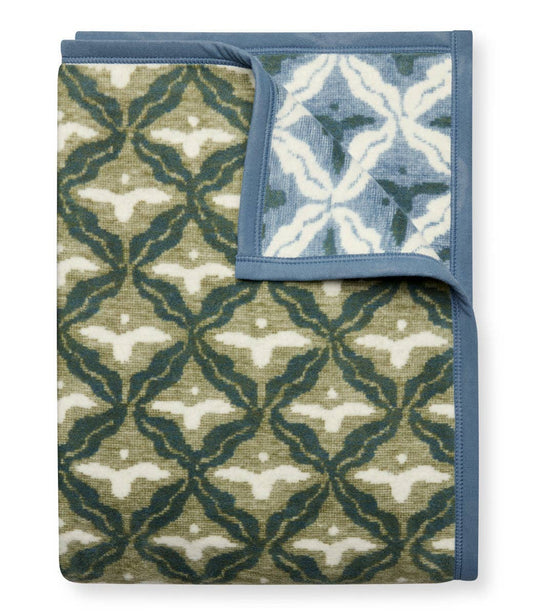 Samara Blue Cactus Blanket: Original