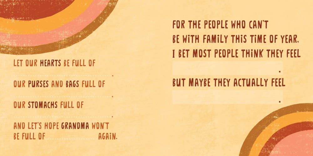 Thankful:  A Thanksgiving Fill in the Blank