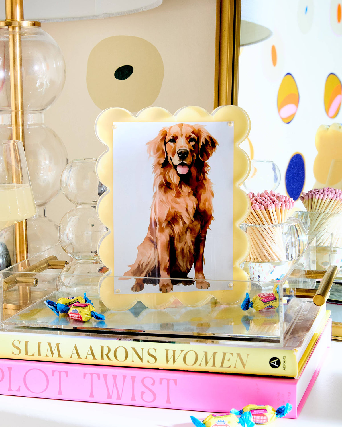 Acrylic Picture Frame - Butter Yellow