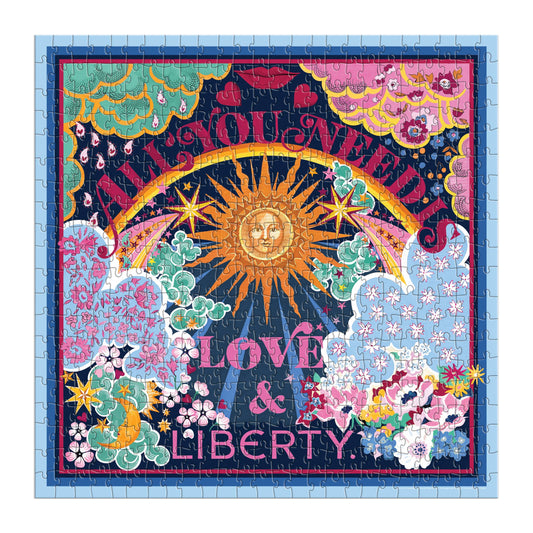 500 Piece Book Puzzle - Liberty All You Need is Love