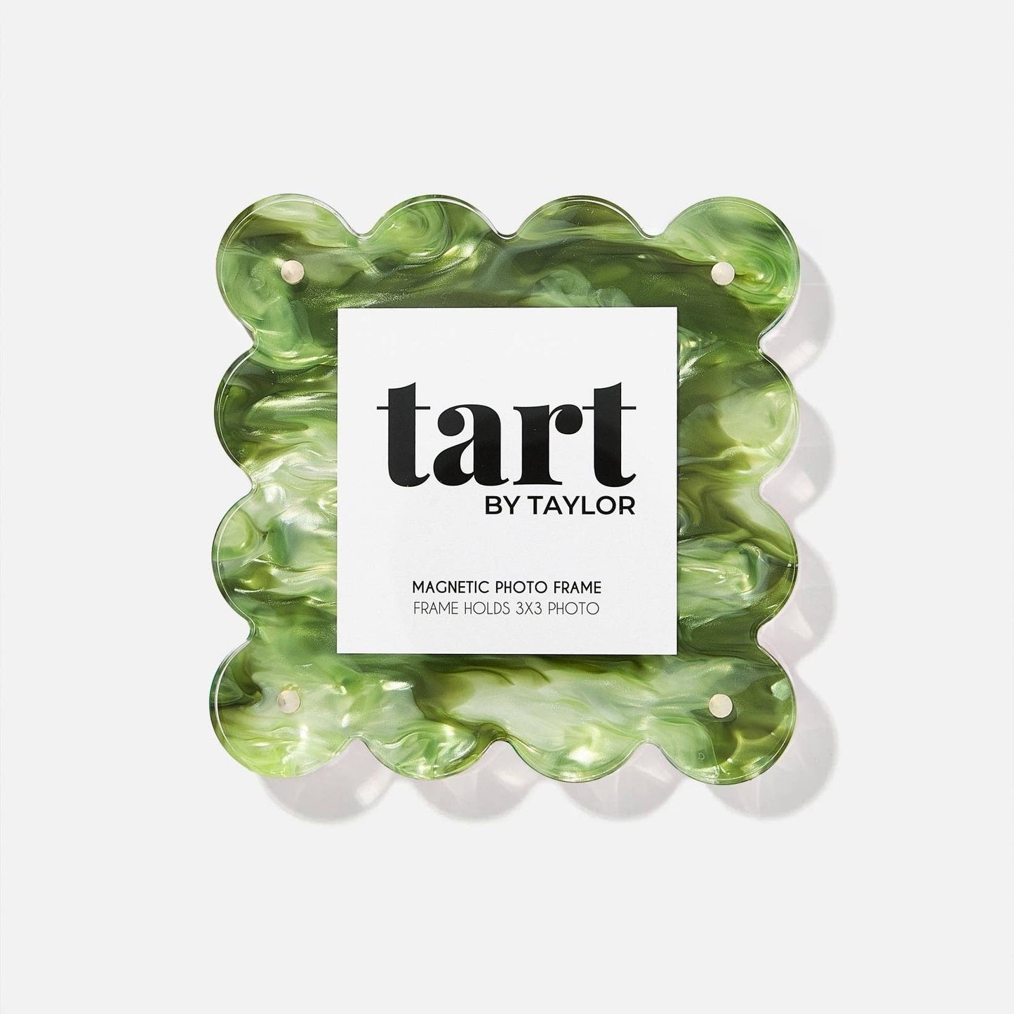 Mini Acrylic Picture Frame - Green Marbled