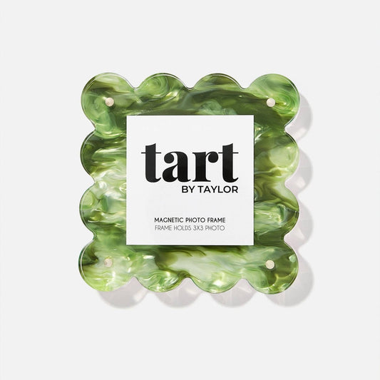Mini Acrylic Picture Frame - Green Marbled