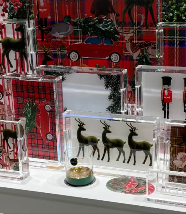 Arcylic Tray - Ultimate Christmas Plaid - 12.25" x 7.75"