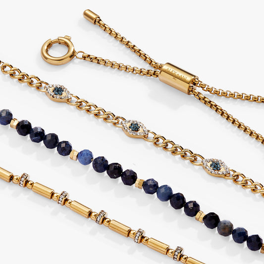 Evil Eye Stranded Bracelet Set