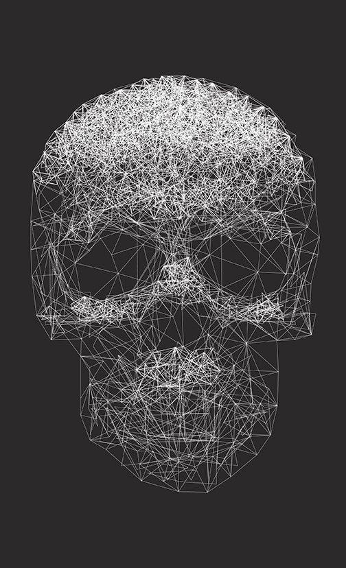 Acrylic Vanity Tray - AI Skull - 12.25"x7.75"