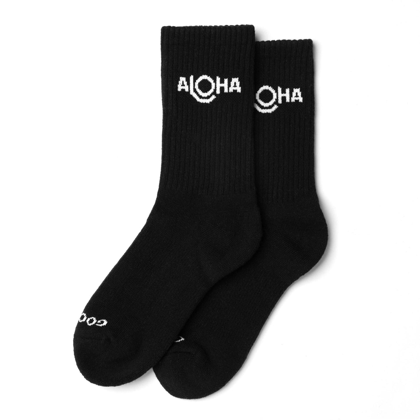 Aloha Crew Socks - Black