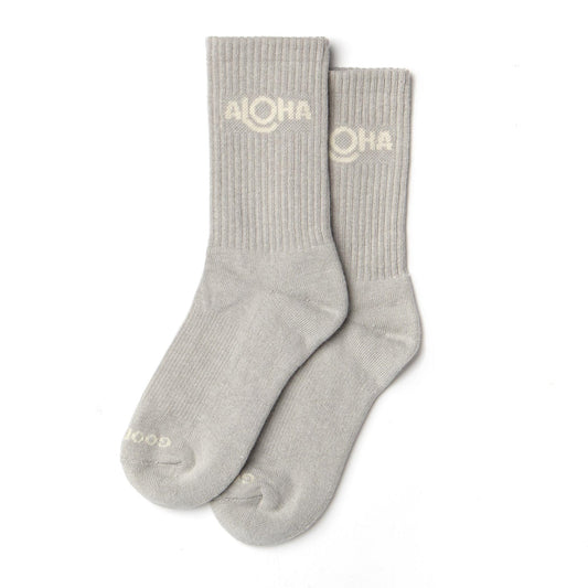 Aloha Crew Socks - Drizzle